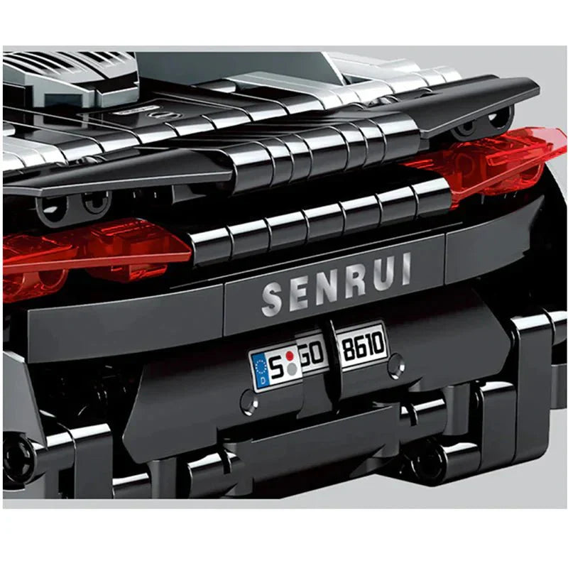 RC Open-Top Sports Car - Building Blocks Set | Power Brickz