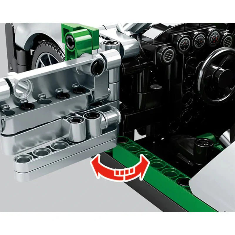 RC Open-Top Sports Car - Building Blocks Set | Power Brickz