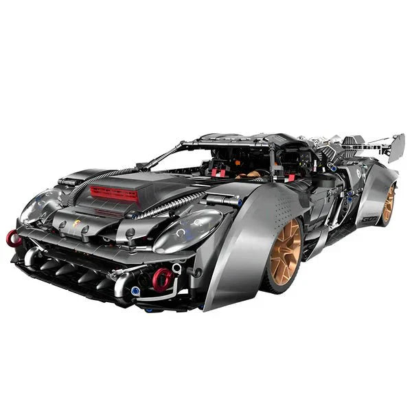 Cyberpunk Hybrid Hypercar Concept - Building Blocks Set | Power Brickz