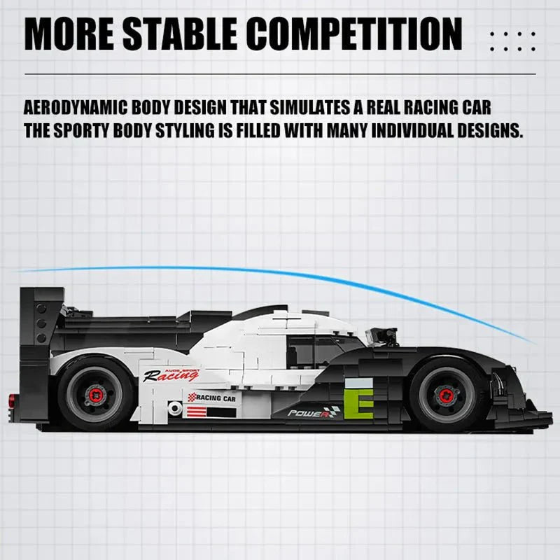 Hybrid Le Mans Prototype - Building Blocks Set | Power Brickz