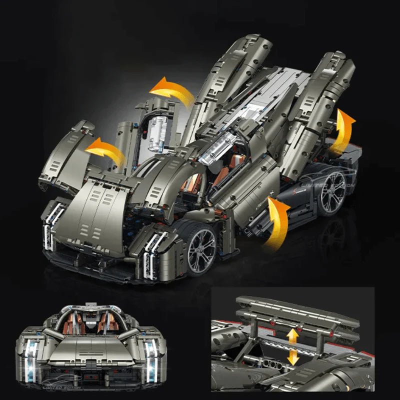 Mission X Hypercar Concept - Building Blocks Set | Power Brickz