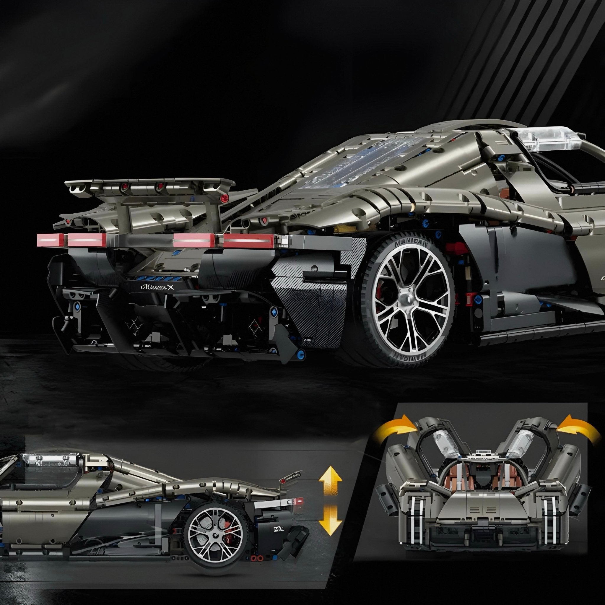 Mission X Hypercar Concept - Building Blocks Set | Power Brickz