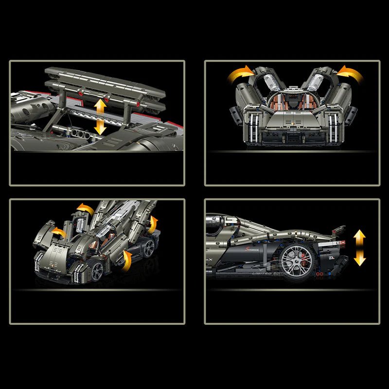 Mission X Hypercar Concept - Building Blocks Set | Power Brickz