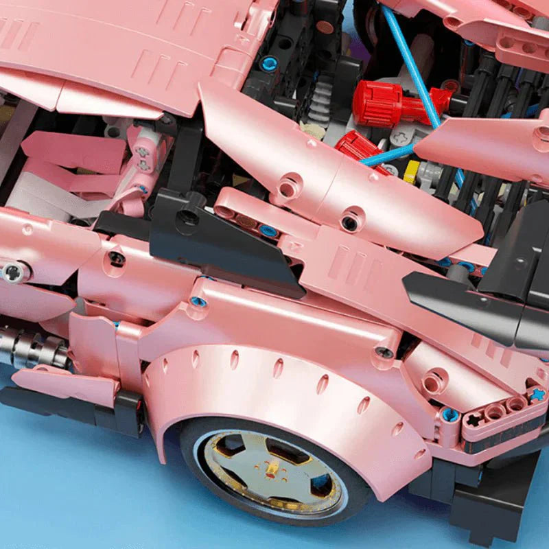 WidebodyAir-Cooled Pink - Building Blocks Set | Power Brickz