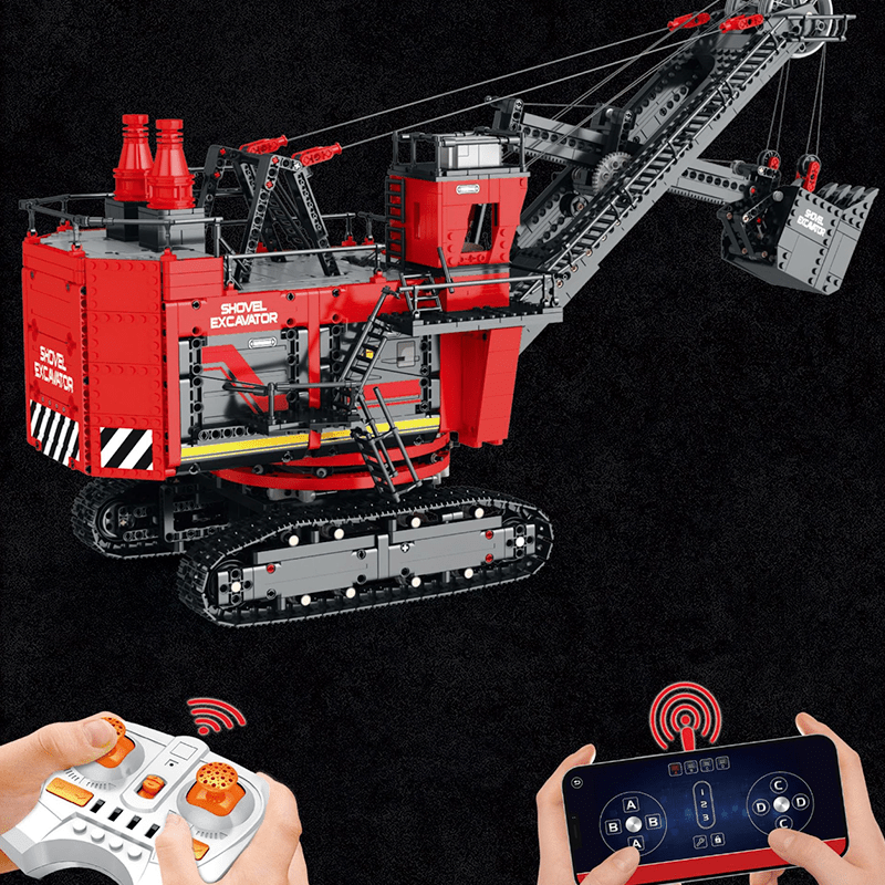 Heavy Power Shovel Excavator - Building Set | Power Brickz