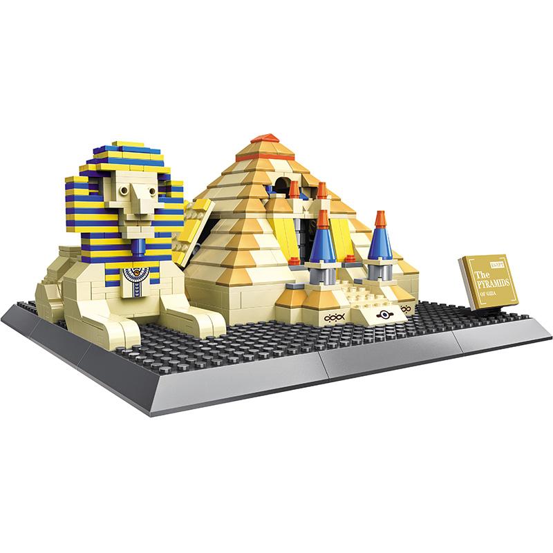 Sphinx and Pyramid of Egypt - Building Blocks Set | Power Brickz