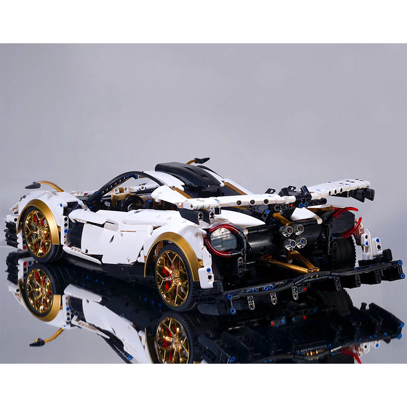 Gold Edition V12 Italian Hypercar | Building Blocks Set – Power Brickz