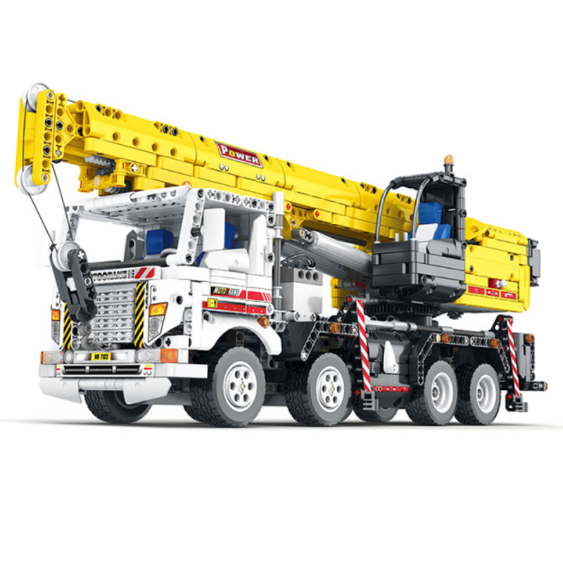 Crane Truck Remote Control - Building Blocks Set | Power Brickz
