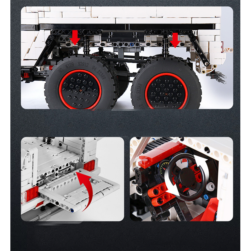 German 6x6 GRemote Control - Building Blocks Set | Power Brickz