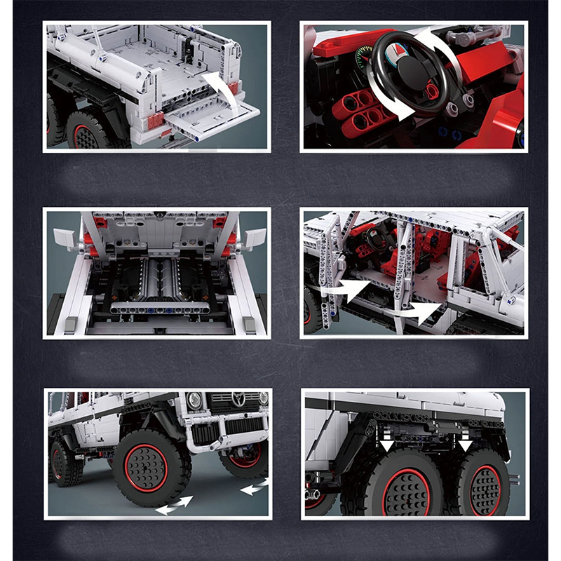 German 6x6 GRemote Control - Building Blocks Set | Power Brickz