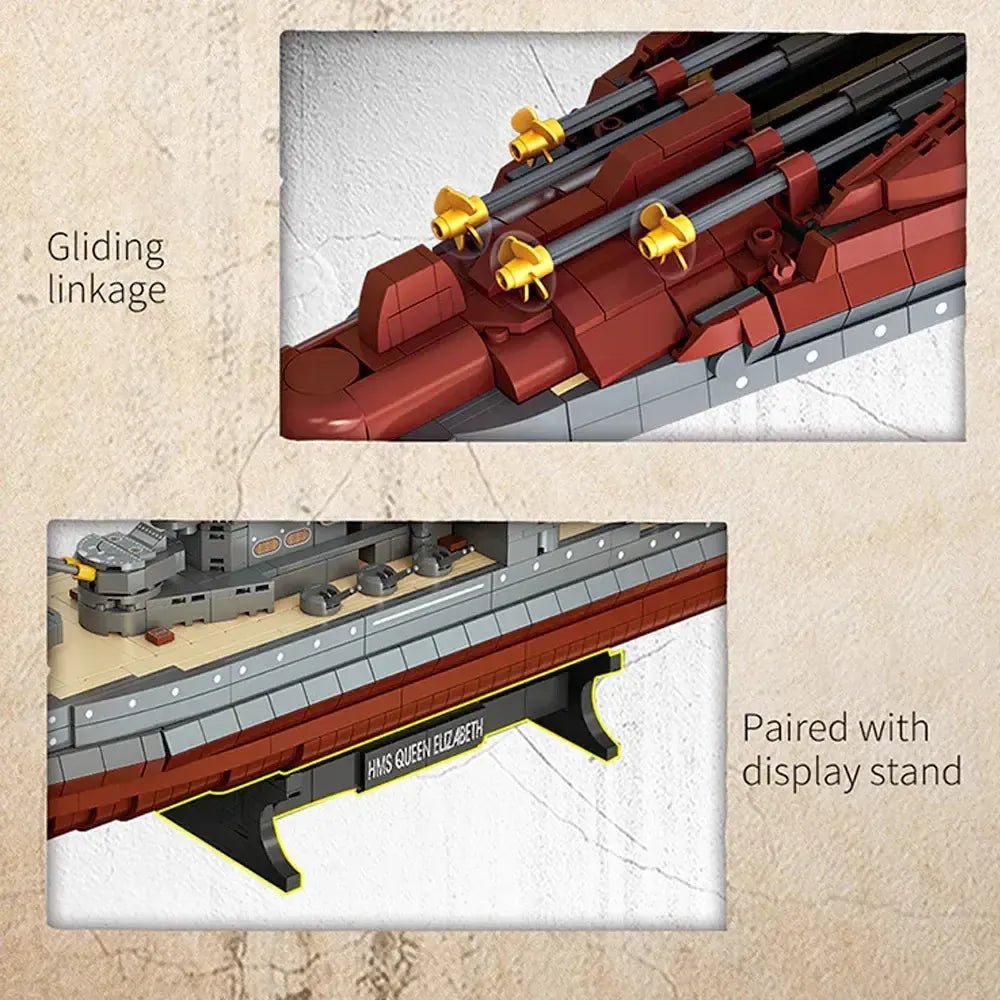 Queen Elizabeth Class Battleship Military | 2277pcs - Power Brickz