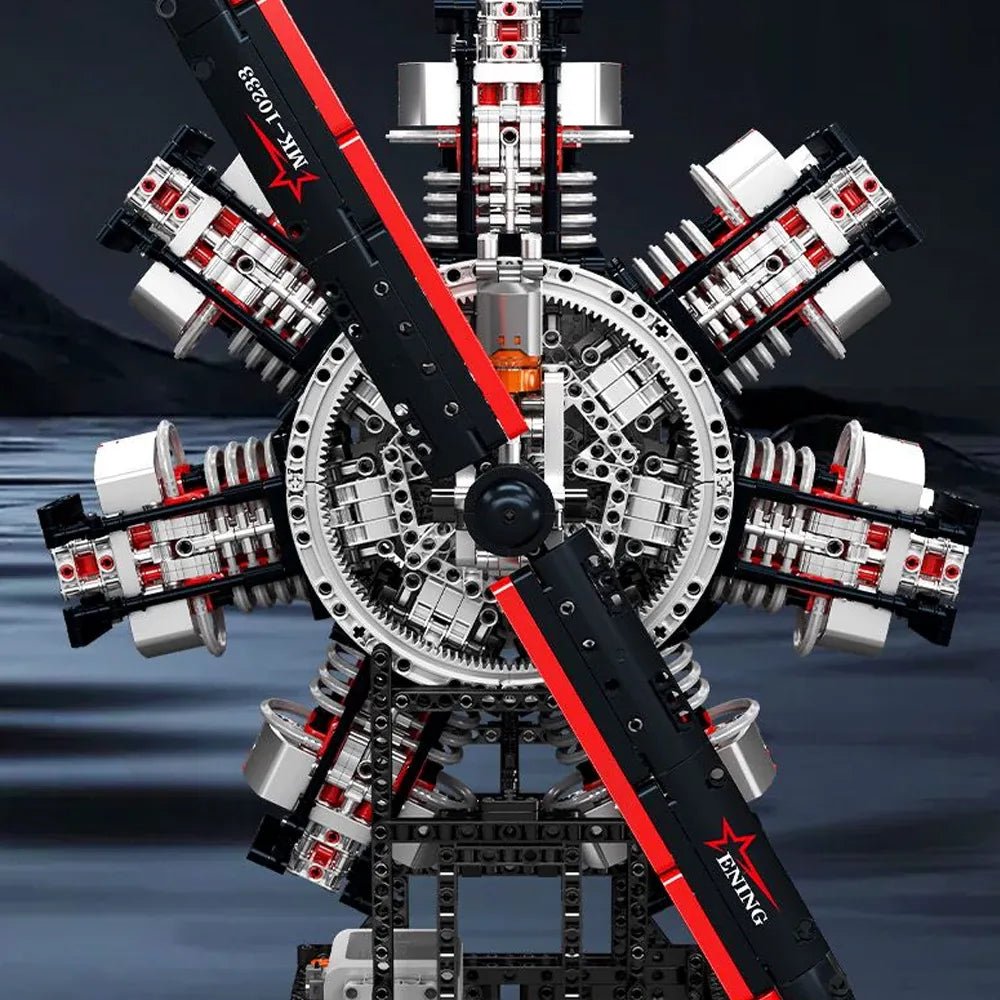 Radial Aircraft Engine | 3089pcs - Power Brickz