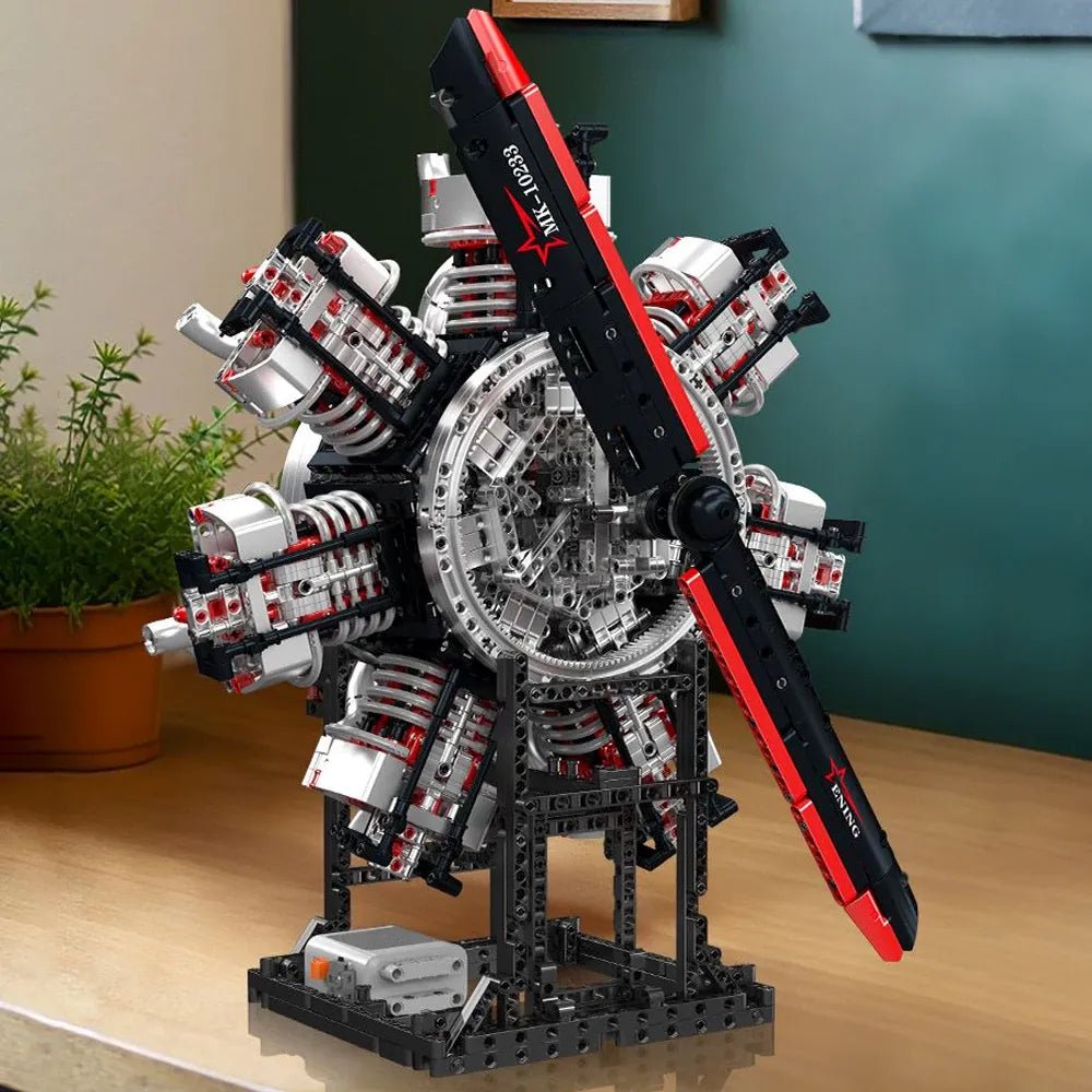 Radial Aircraft Engine | 3089pcs - Power Brickz