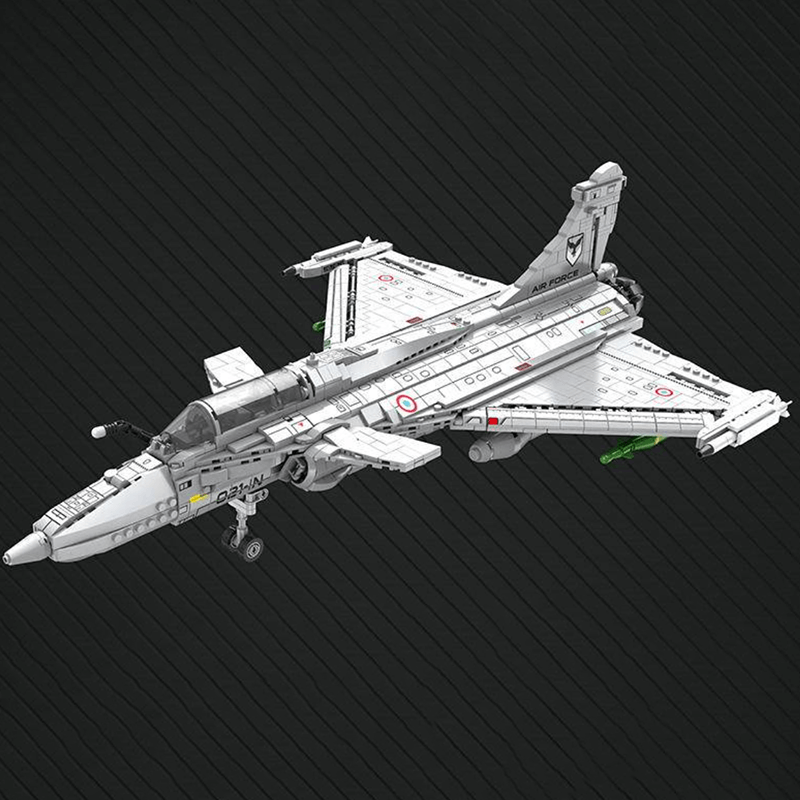 Rafale Fighter - Building Set | Power Brickz