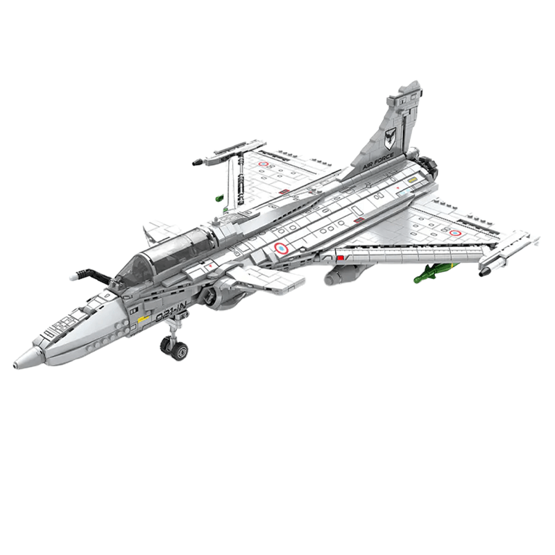 Rafale Fighter - Building Set | Power Brickz