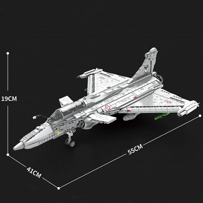 Rafale Fighter - Building Set | Power Brickz