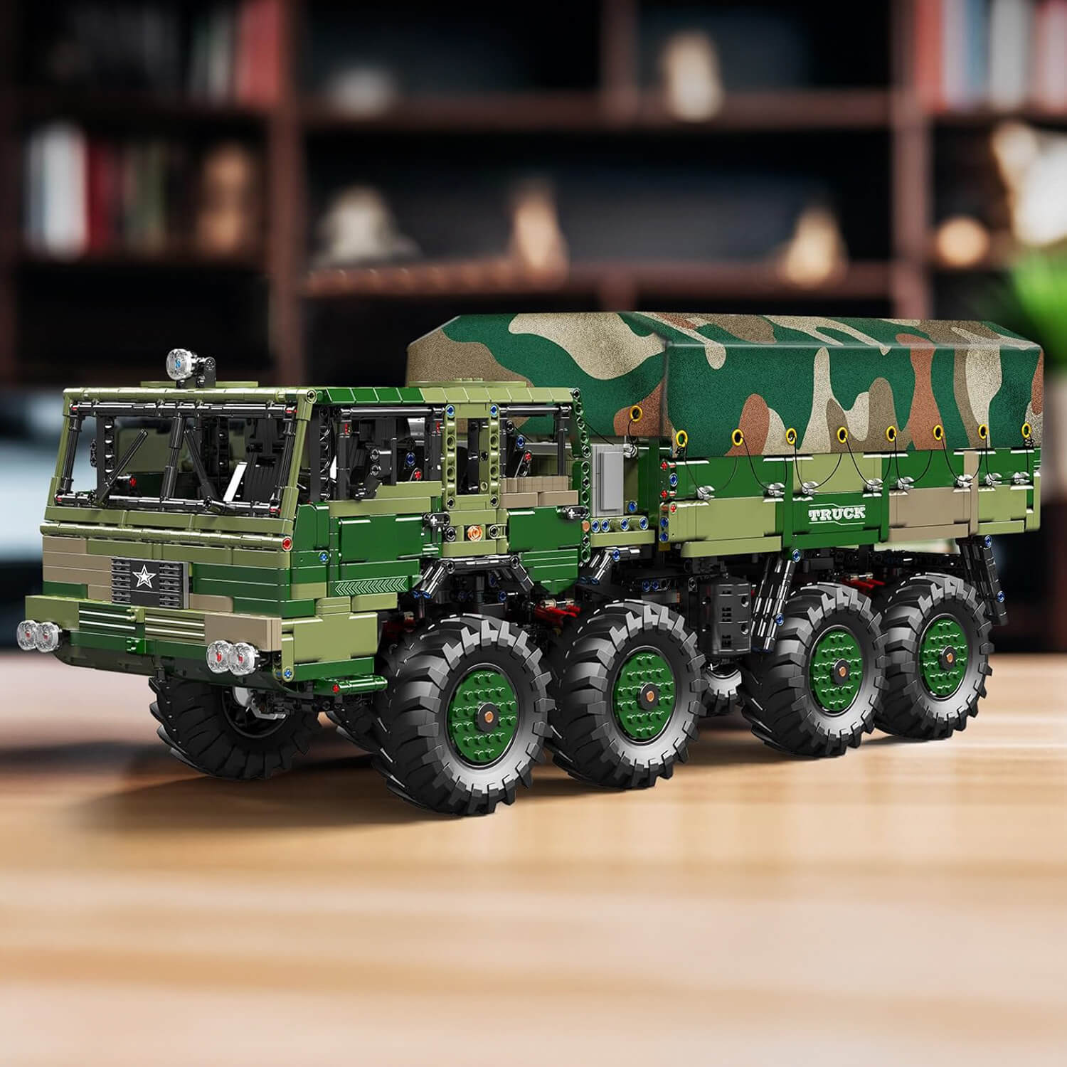 RC 4x4 Military Hauler - Building Blocks Set | Power Brickz