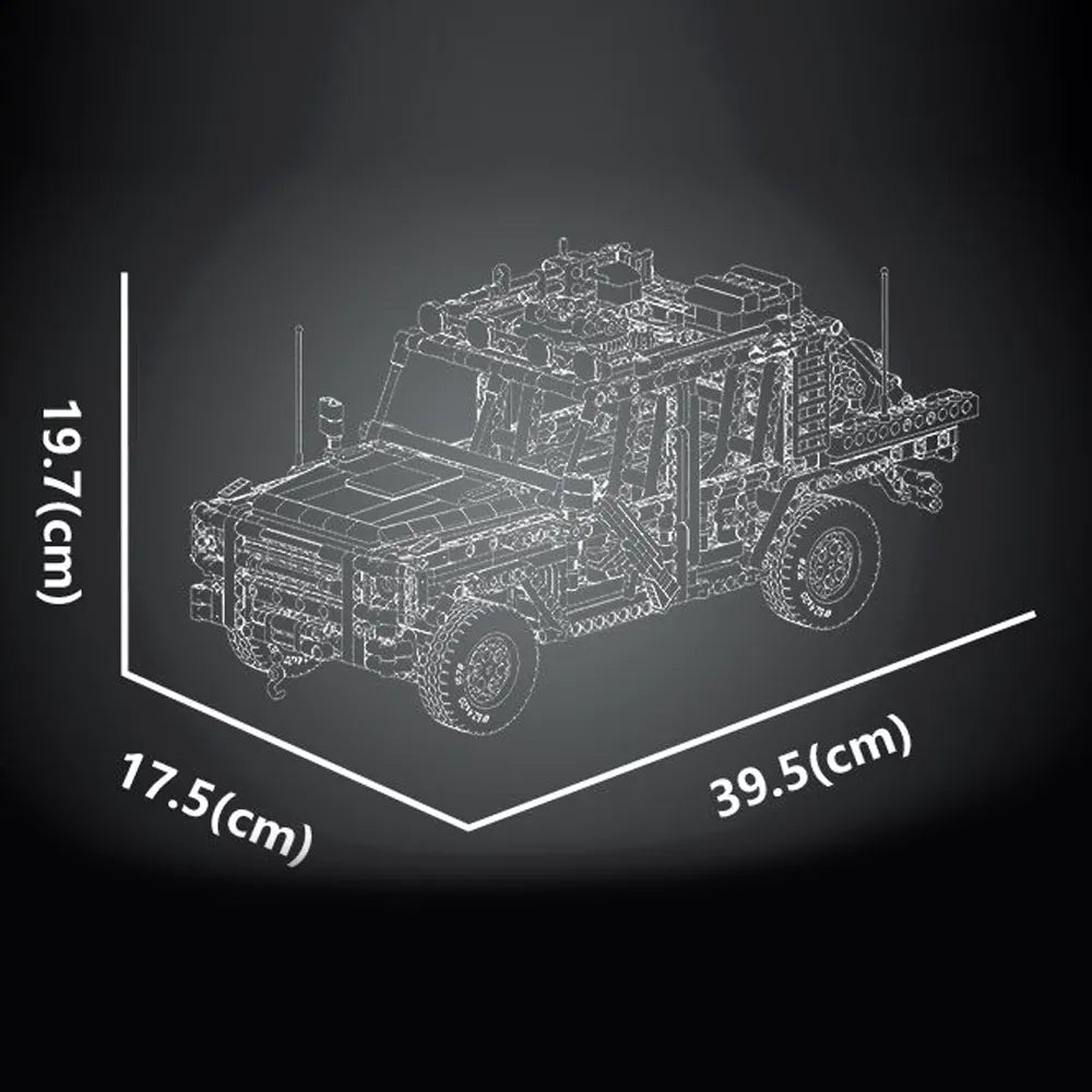 RC Air Assault Tactical Vehicle - Building Blocks Set | Power Brickz