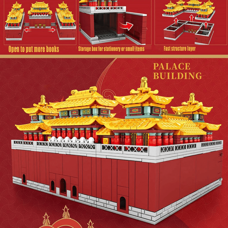 Red Dragon Palace - Building Set | Power Brickz