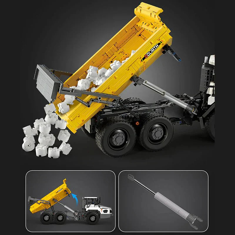 RC Articulated Dump Truck - Building Blocks Set | Power Brickz