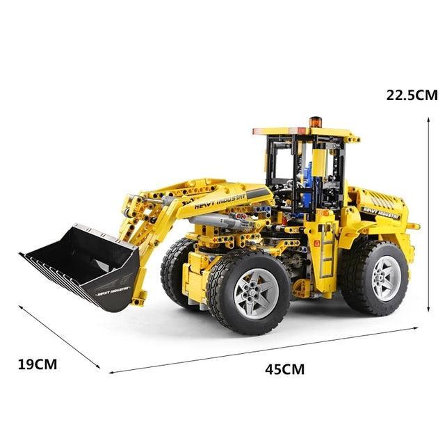 RC Heavy-Duty Bulldozer - Building Set | Power Brickz