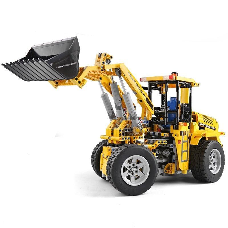 RC Heavy-Duty Bulldozer - Building Set | Power Brickz