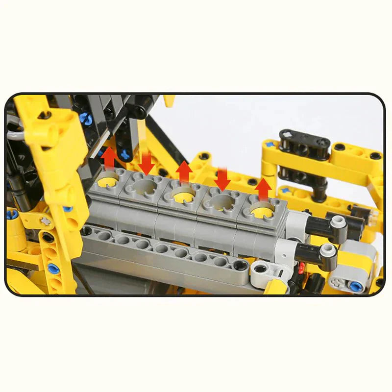 RC Articulated Dump Truck - Building Blocks Set | Power Brickz