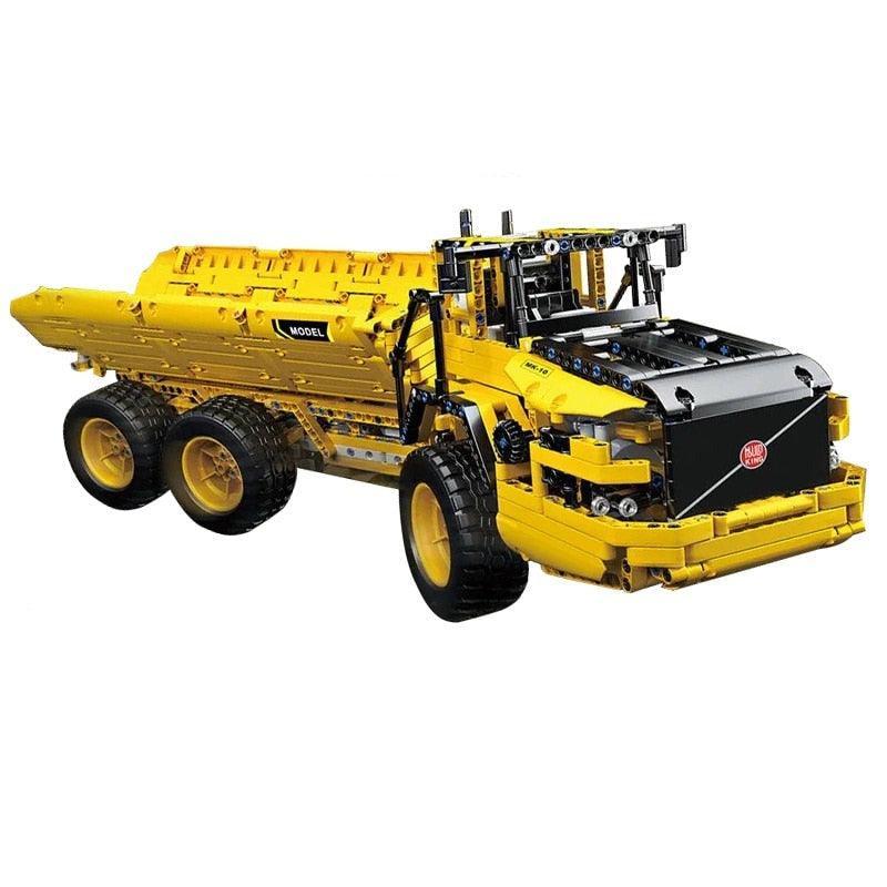 RC Articulated Dump Truck - Building Blocks Set | Power Brickz