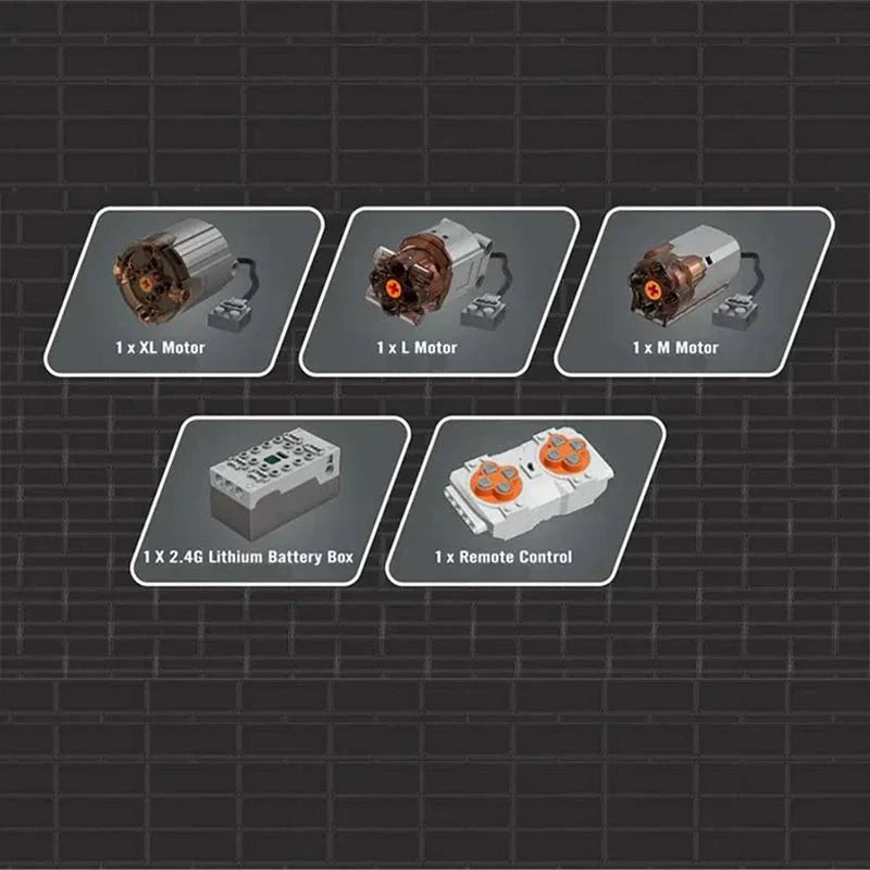 RC Articulated Dump Truck - Building Blocks Set | Power Brickz