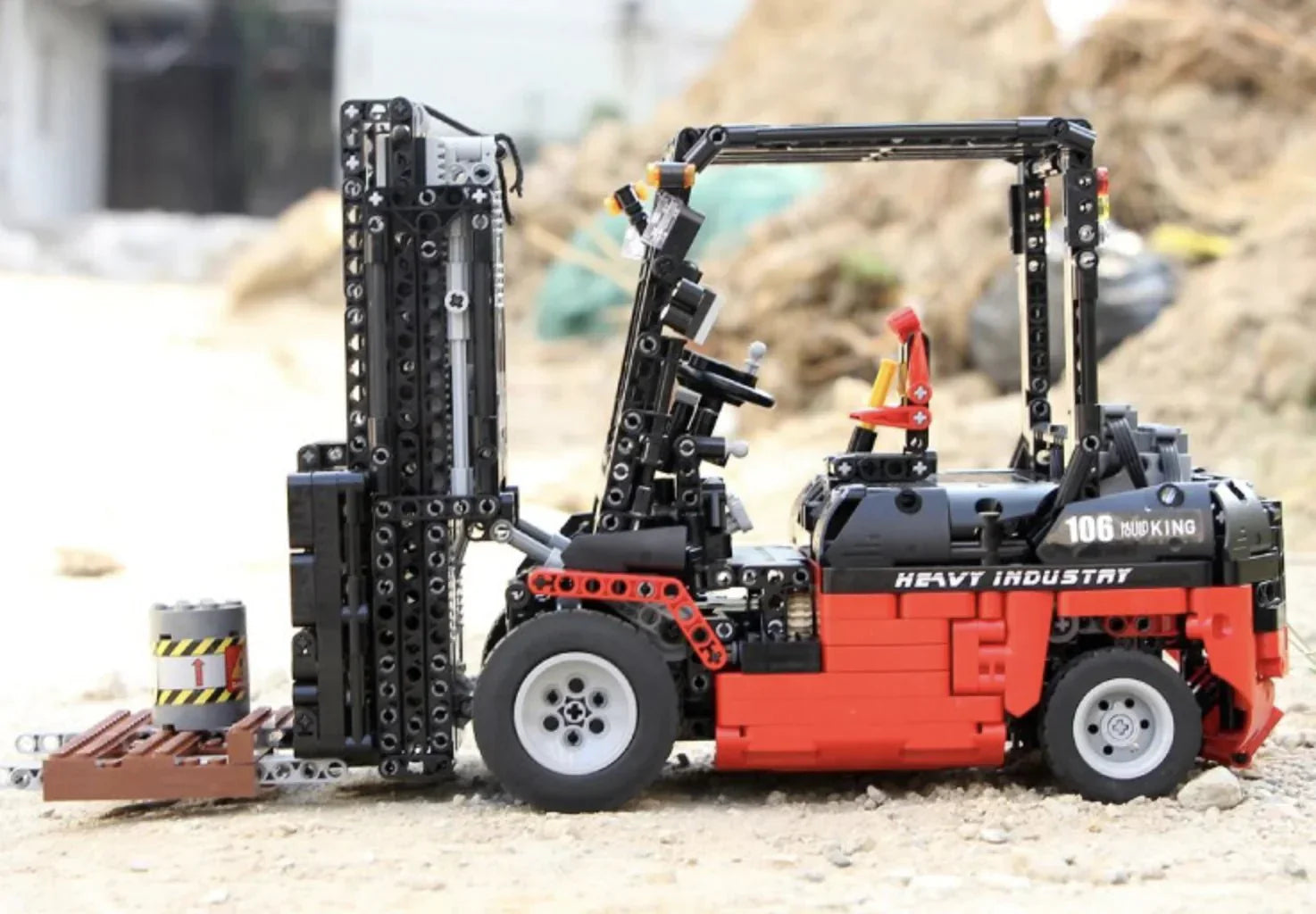 RC Industrial Forklift - Building Set | Power Brickz