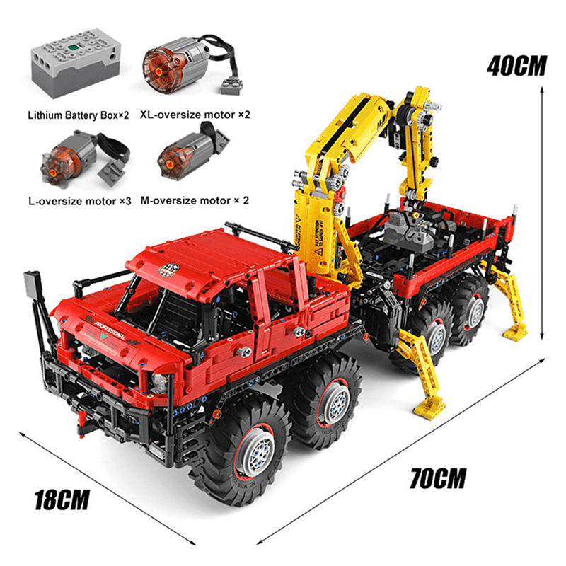 RC Logging Truck - Building Blocks Set | Power Brickz