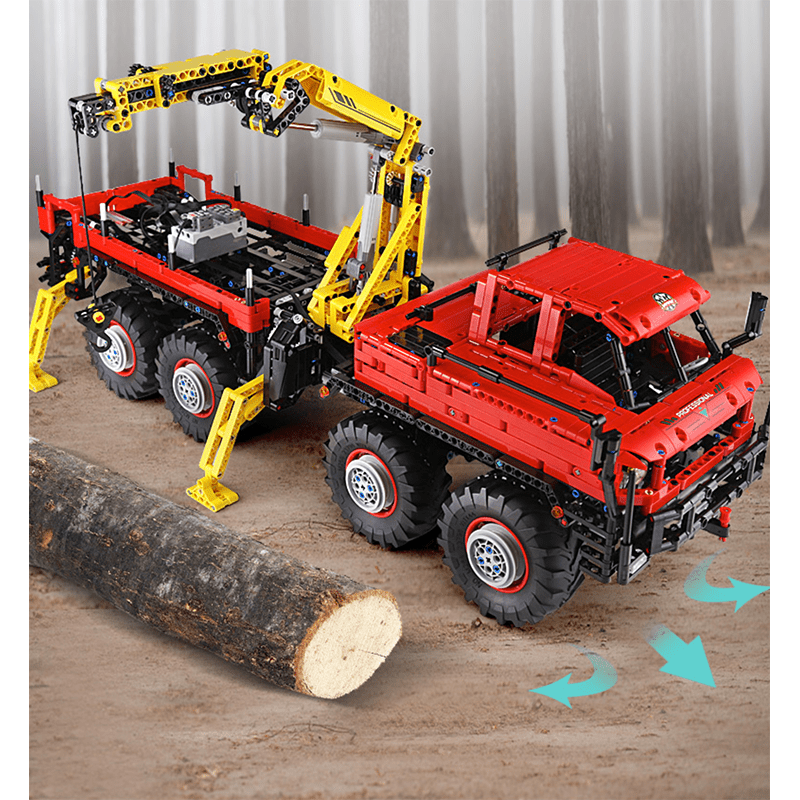 RC Logging Truck - Building Blocks Set | Power Brickz
