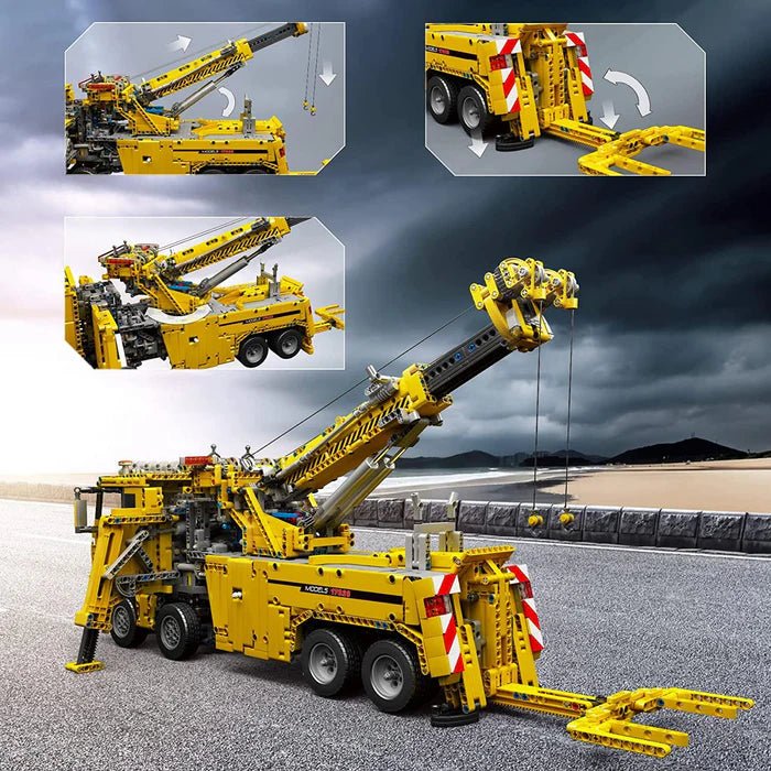 RC Rescue Utility Truck - Building Blocks Set | Power Brickz