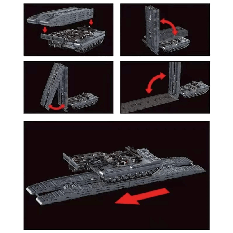 Remote Controlled Abrams Bridge Layer - Building Set | Power Brickz