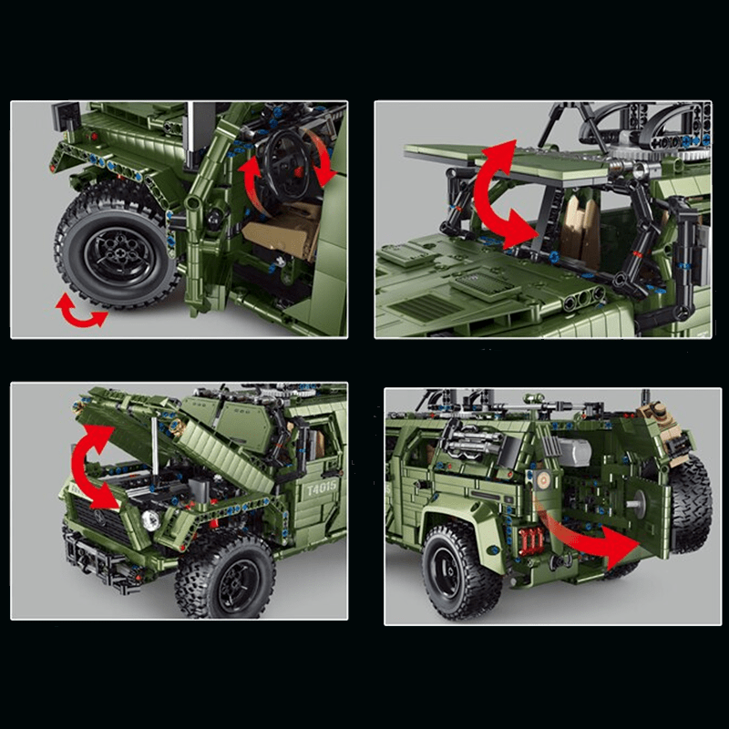 Remote Controlled Armoured Raid Vehicle - Building Set | Power Brickz