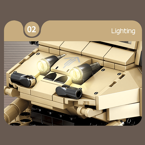 Remote Controlled Army Buggy - Building Set | Power Brickz