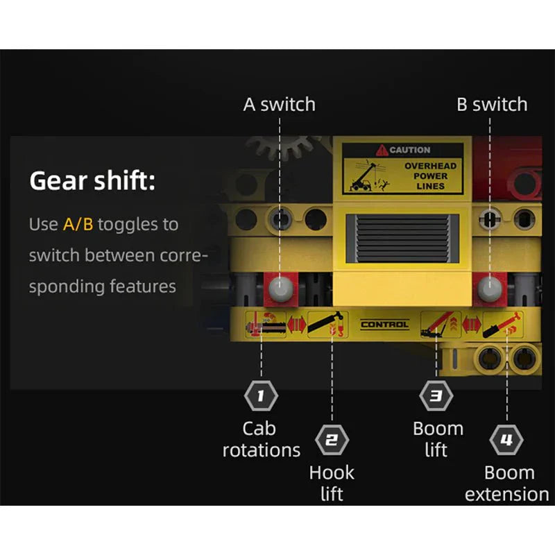 RC Mobile Crane - Building Set | Power Brickz