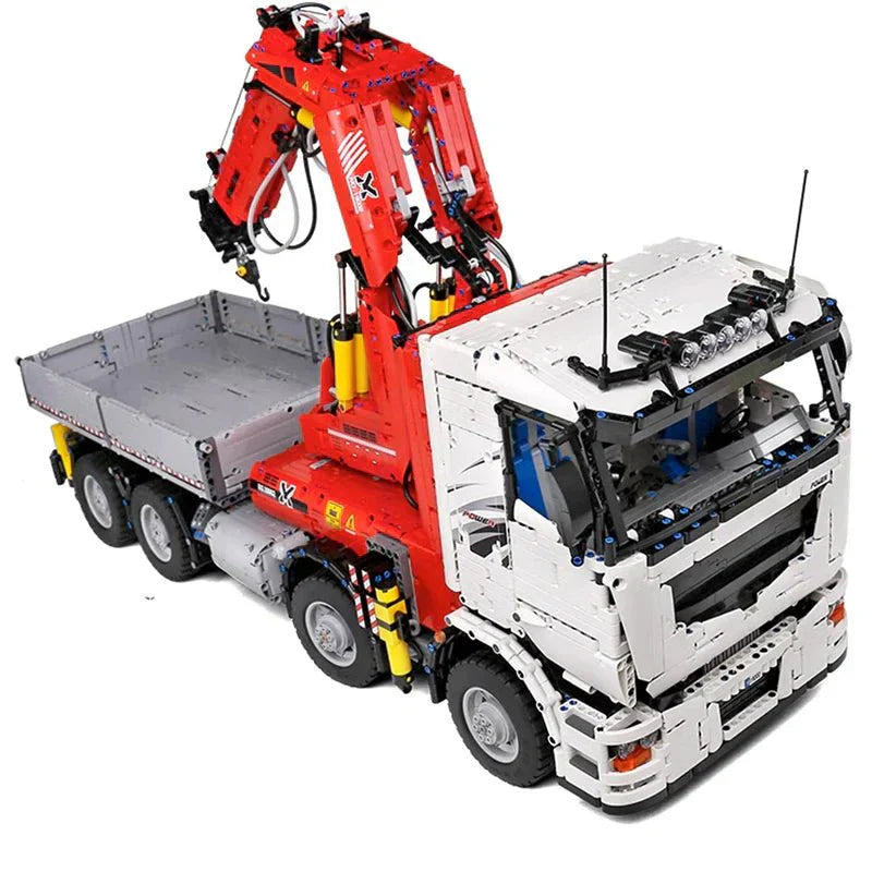 RC Heavy-Duty Crane Truck - Building Blocks Set | Power Brickz