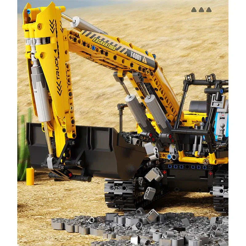 RC Heavy-Duty Excavator - Building Set | Power Brickz