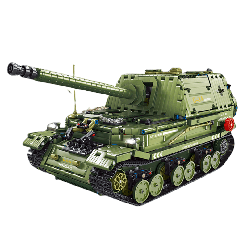 Remote Controlled Ferdid Tank Destroyer - Building Set | Power Brickz