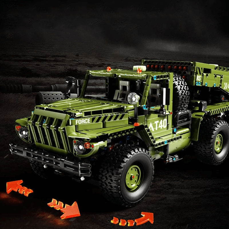 Remote Controlled Katyusha Rocket Launcher - Building Set | Power Brickz