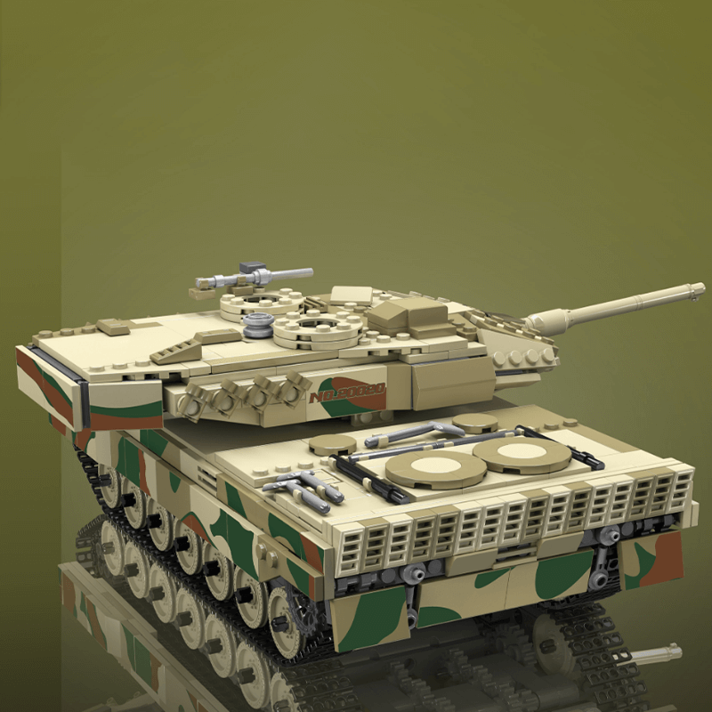 Remote Controlled Leopard Tank - Building Set | Power Brickz