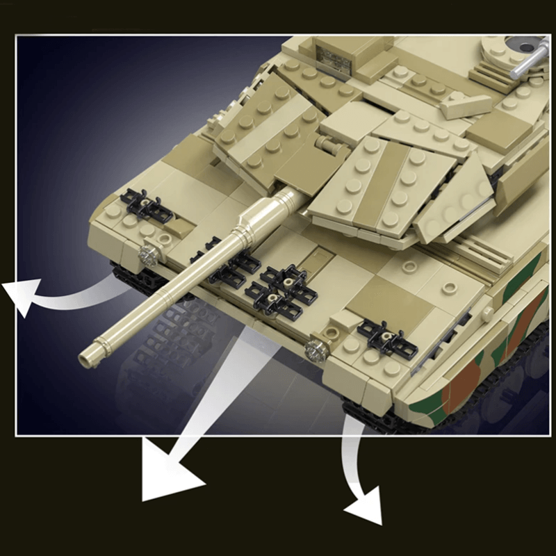 Remote Controlled Leopard Tank - Building Set | Power Brickz
