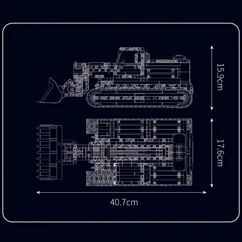 RC Heavy-Duty Wheel Loader - Building Set | Power Brickz