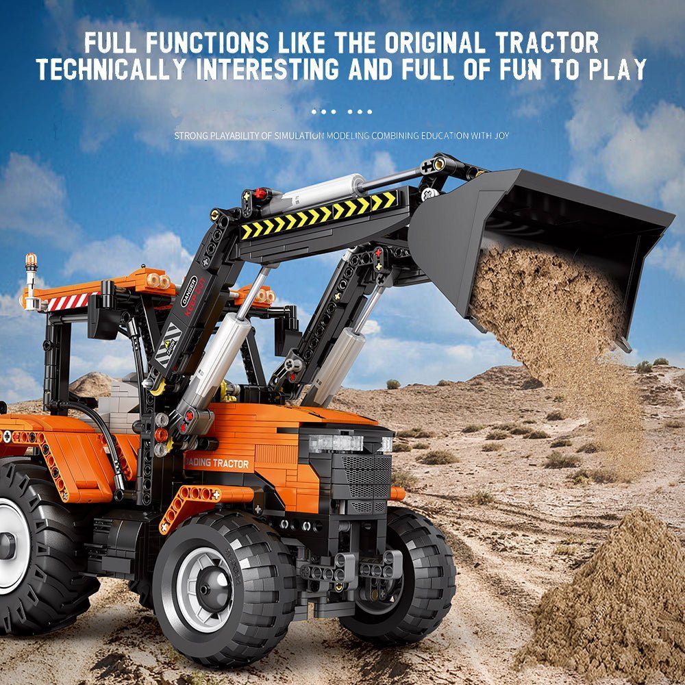 Remote Controlled Loading Tractor | 1496pcs - Power Brickz