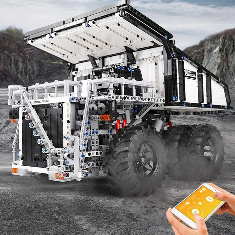 RC Mining Dump Truck - Building Blocks Set | Power Brickz
