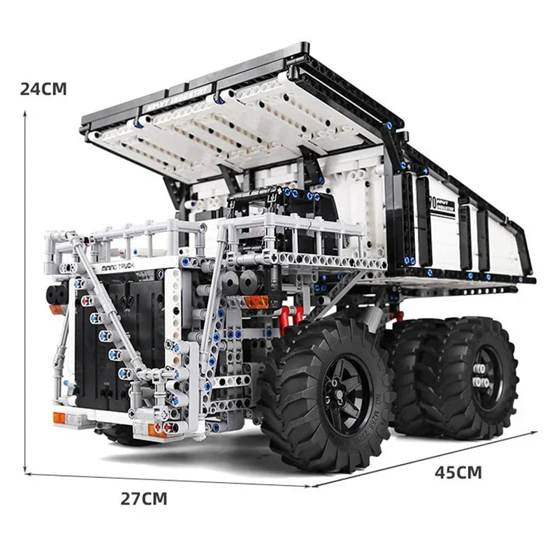 RC Mining Dump Truck - Building Blocks Set | Power Brickz