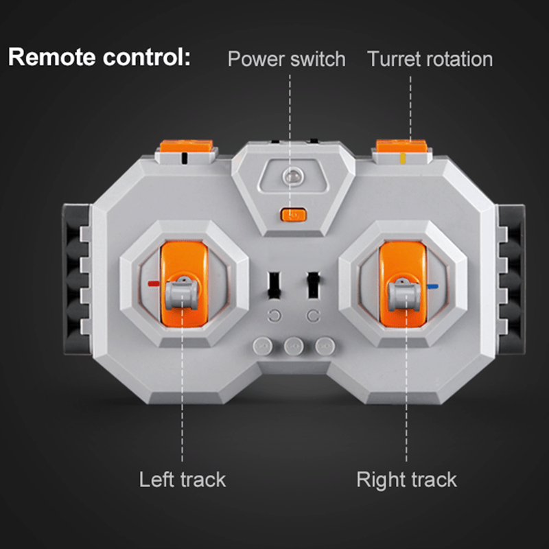 Remote Controlled Panther Tank - Building Set | Power Brickz