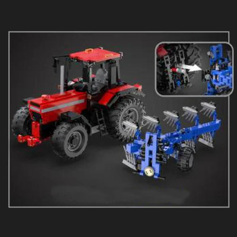 RC Plowing Tractor - Building Set | Power Brickz