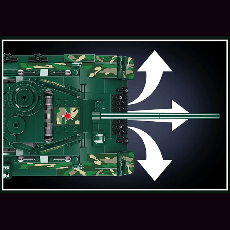 Remote Controlled T-34 Tank - Building Set | Power Brickz